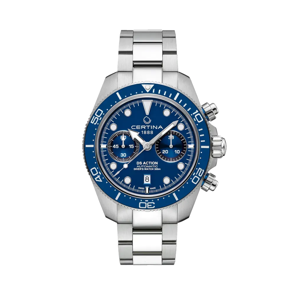 Certina DS Action Diver Chrono Otomatik Mavi C0328271104100