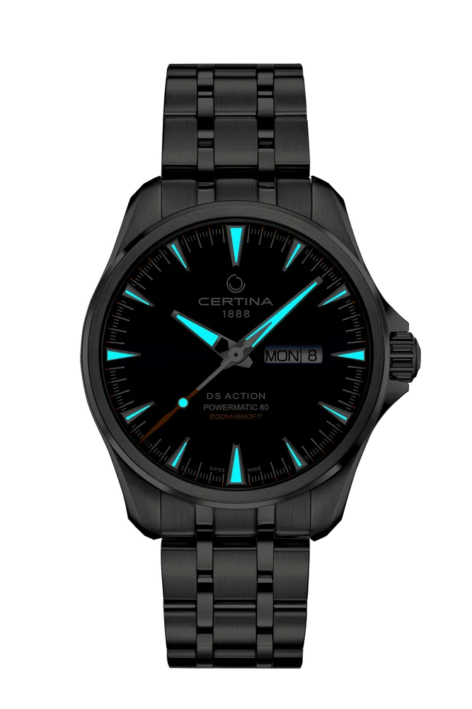 Certina DS Action Day Date Powermatic 80 Otomatik Mavi C0324301104100 detay görseli 1