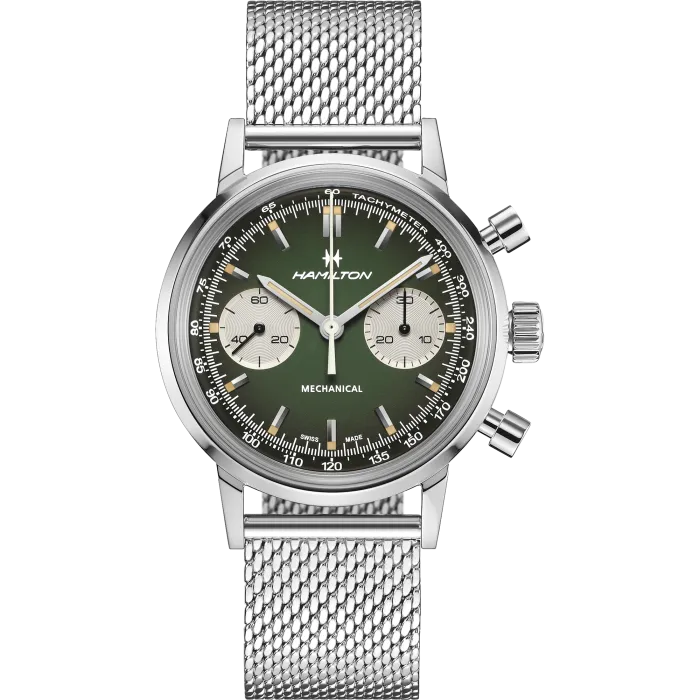 Hamilton American Classic Intra-matic Chronograph H Yeşil H38429861 detay görseli 3