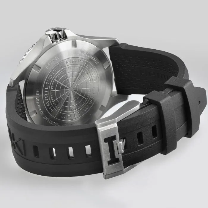 Hamilton Khaki Navy Scuba Auto Otomatik Siyah H82515330 detay görseli 3