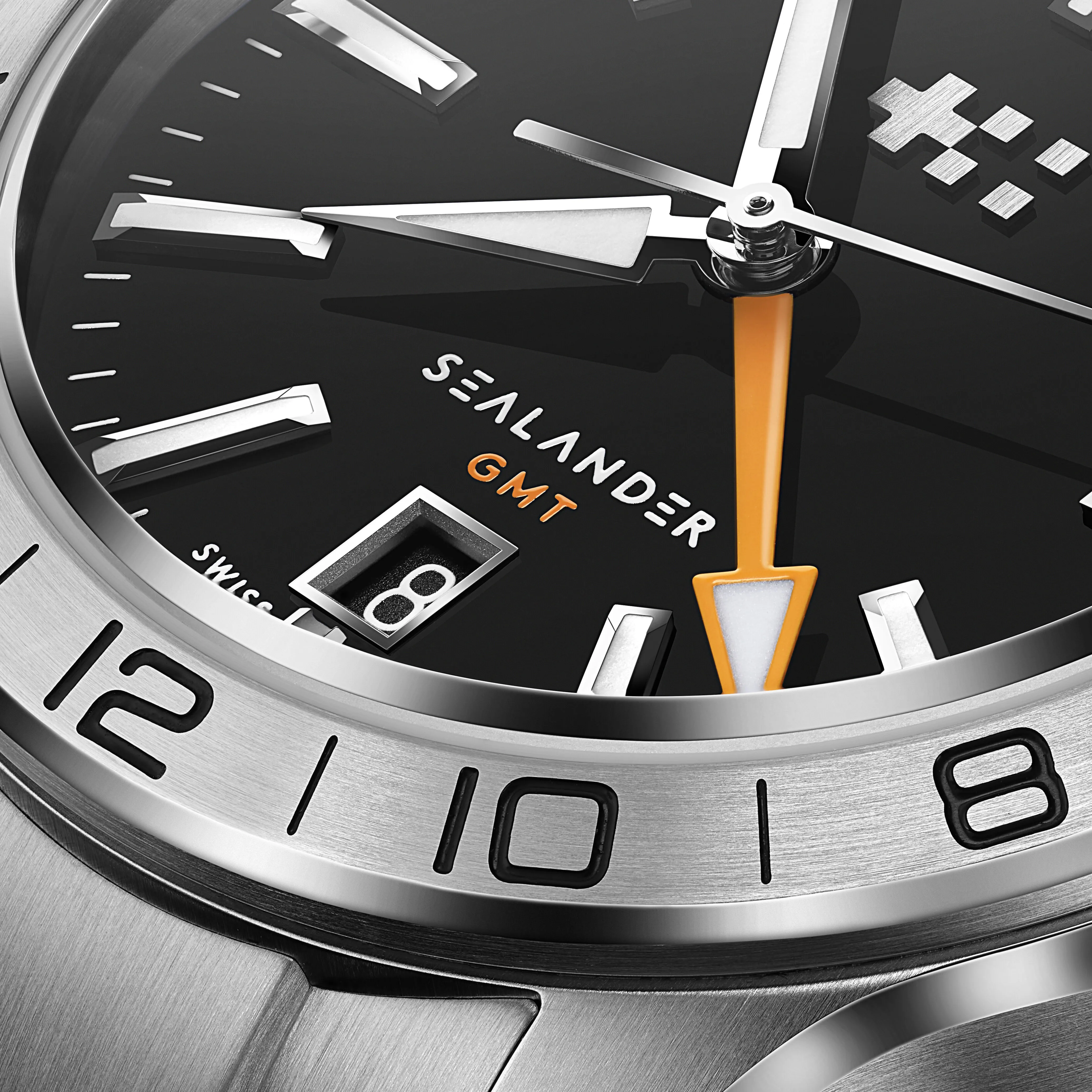 Christopher Ward C63 Sealander GMT Otomatik Siyah C6339AGM4S00K0B0 detay görseli 3