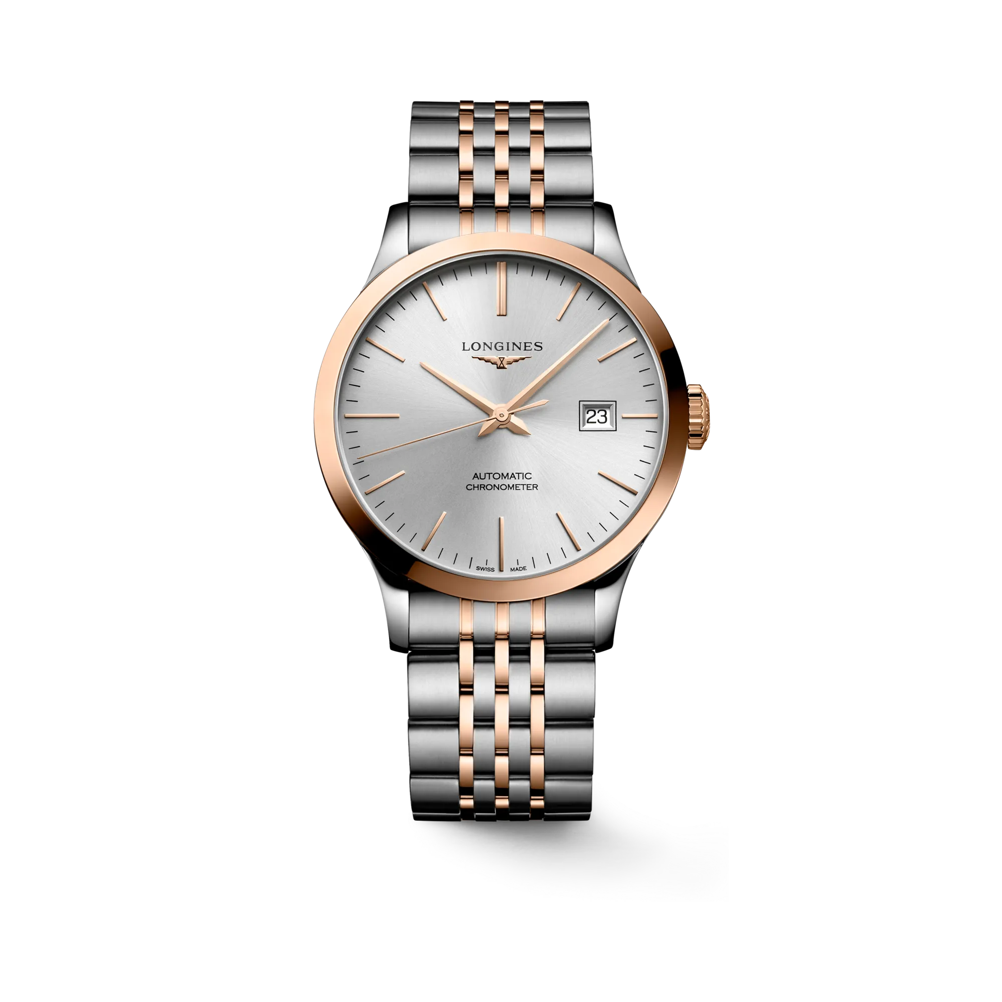 Longines Record Otomatik Gümüş L28205727