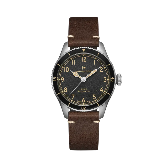 Hamilton Khaki Aviation Pilot Pioneer Otomatik Siyah H76205530
