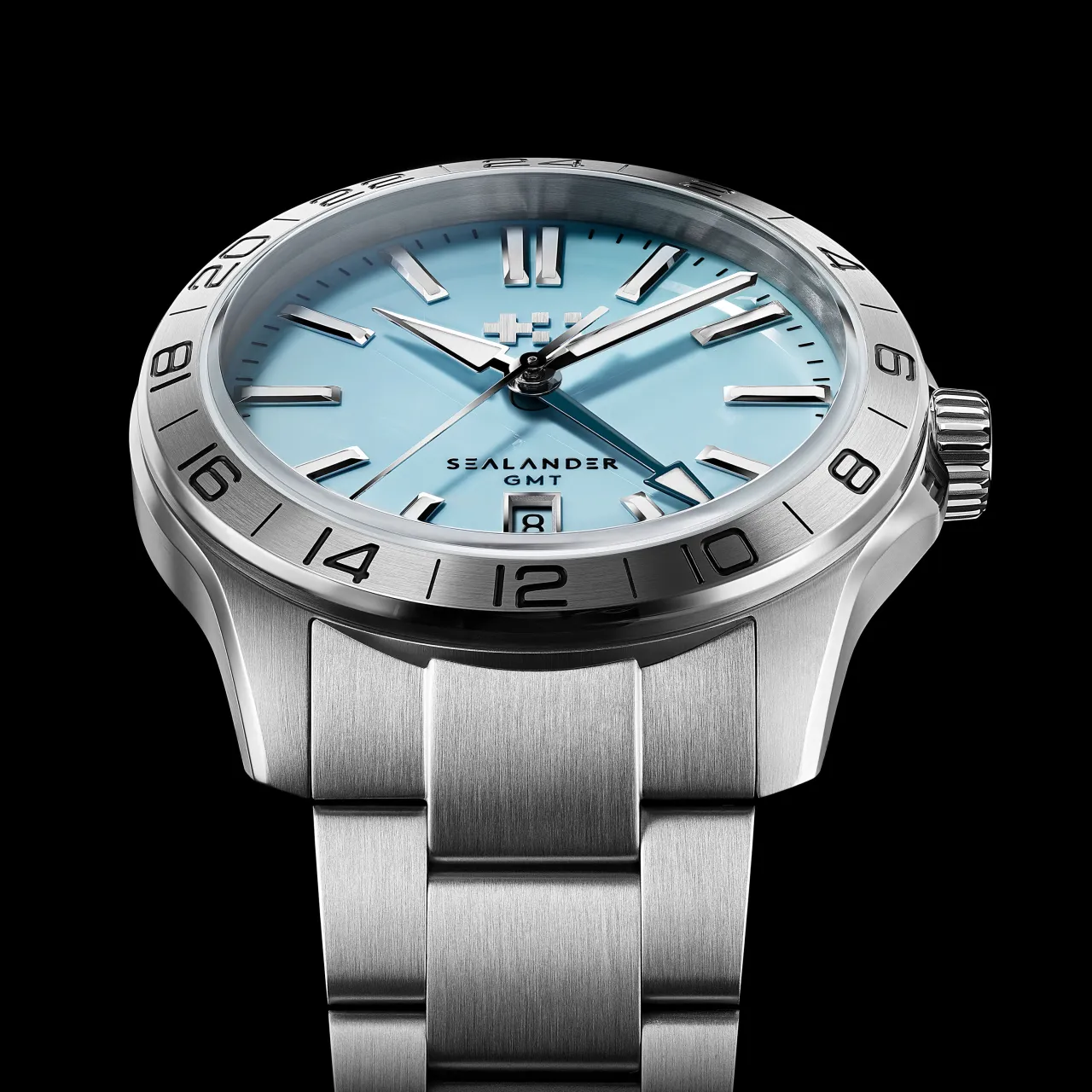 Christopher Ward C63 Sealander GMT Sky Blue Otomatik C6342AGM4S00B0VK detay görseli 4