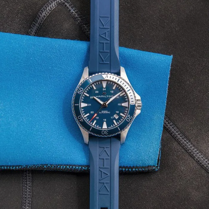 Hamilton Khaki Navy Scuba Auto Otomatik Mavi H82345341 detay görseli 3