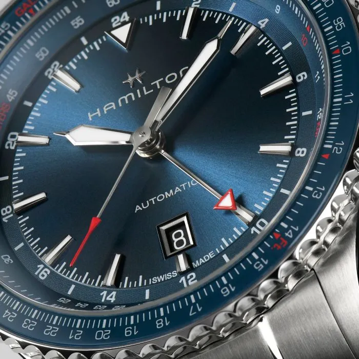 Hamilton Khaki Aviation Converter Auto GMT Otomatik Mavi H76715140 detay görseli 3