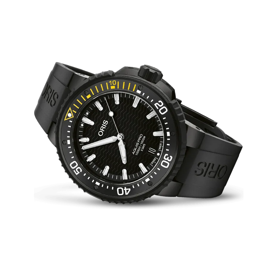 Oris AquisPro Date Calibre 400 Black Otomatik 01400776777540742664BTEB