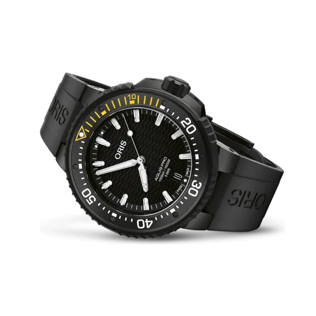 Beğenmek için çift tıkla Oris AquisPro Date Calibre 400 Black Otomatik 01400776777540742664BTEB Görsel 1