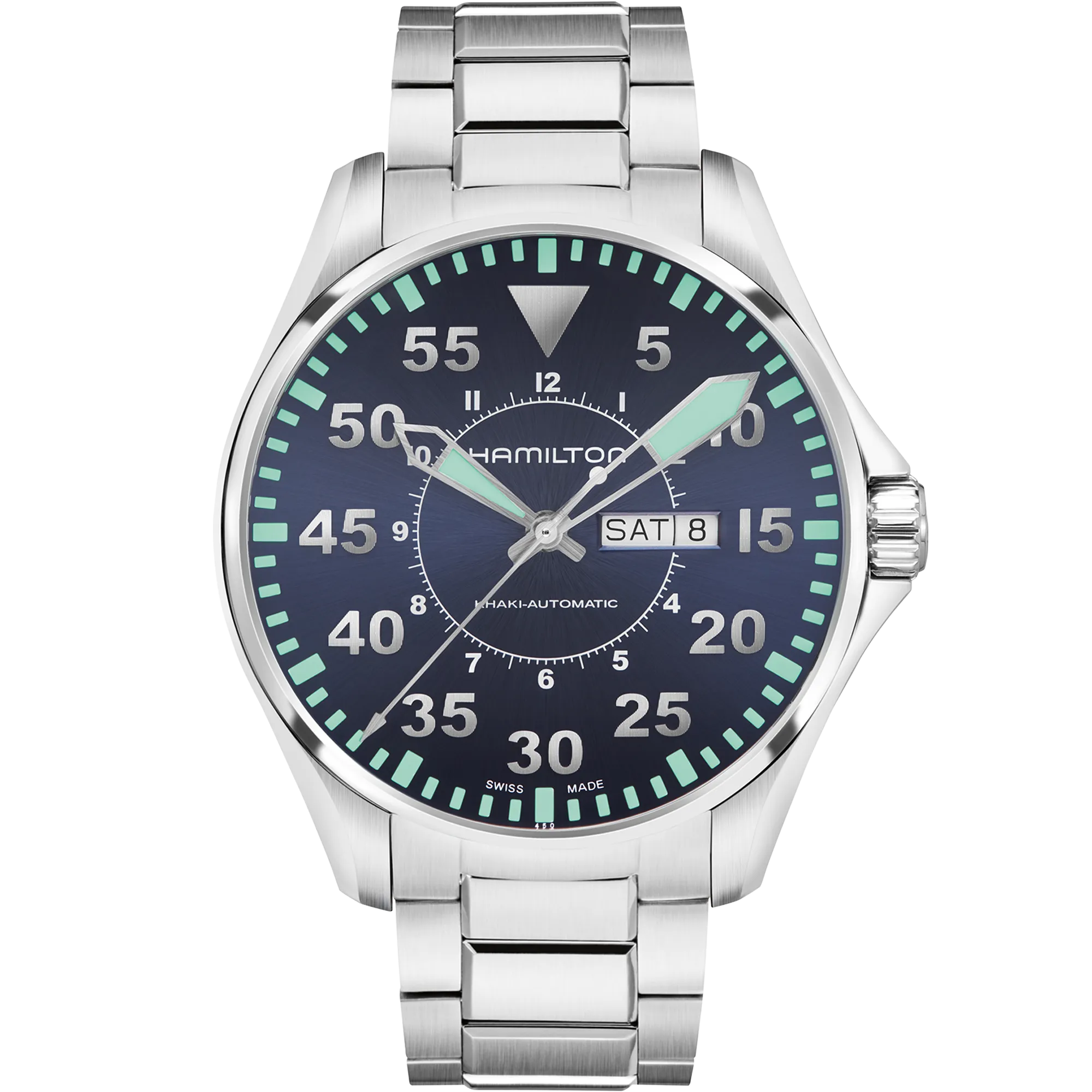 Hamilton Khaki Aviation Pilot Day Date Auto Mavi H64715145 detay görseli 1
