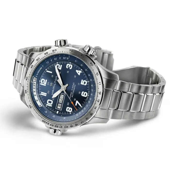 Hamilton Khaki Aviation X-Wind Day Date Auto Mavi H77765141 detay görseli 2