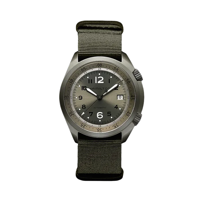 Hamilton Khaki Aviation Pilot Pioneer Aluminium Otomatik Yeşil H80405865