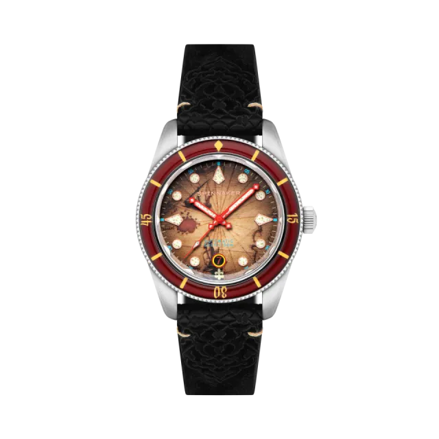 Beğenmek için çift tıkla Spinnaker Fleuss Automatic Ottoman Red SP516402 Görsel 1