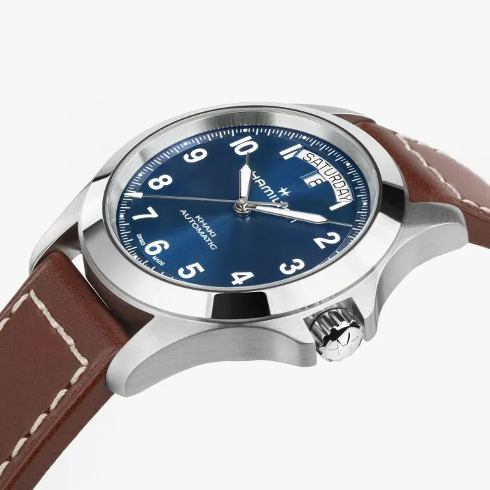 Hamilton Khaki Field King Day-Date Mavi Otomatik H64475540 detay görseli 3