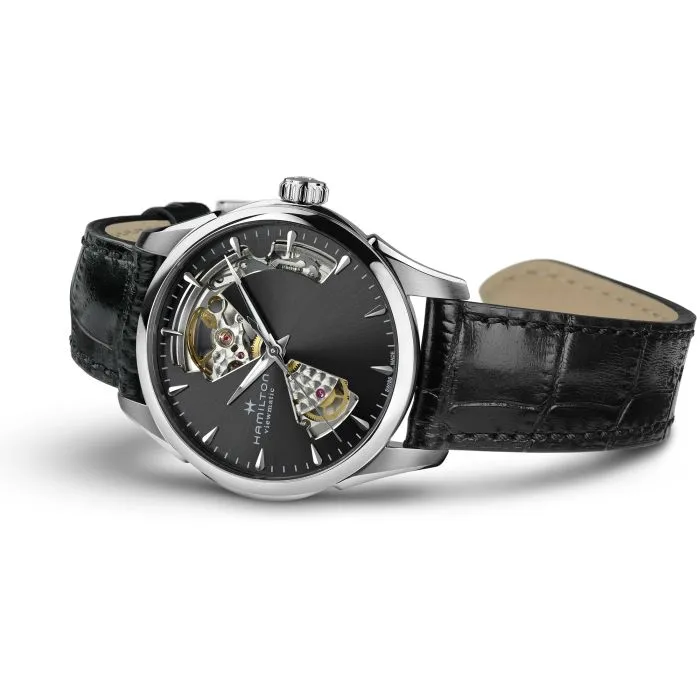 Hamilton Jazzmaster Open Heart Auto Otomatik Siyah H32215730 detay görseli 4