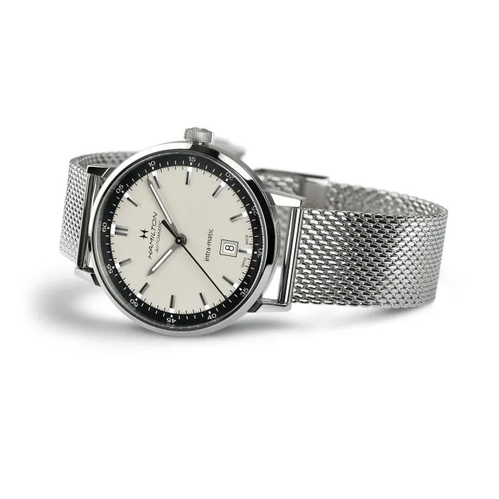 Hamilton American Classic Intra-Matic Auto Otomatik Beyaz H38425120 detay görseli 3