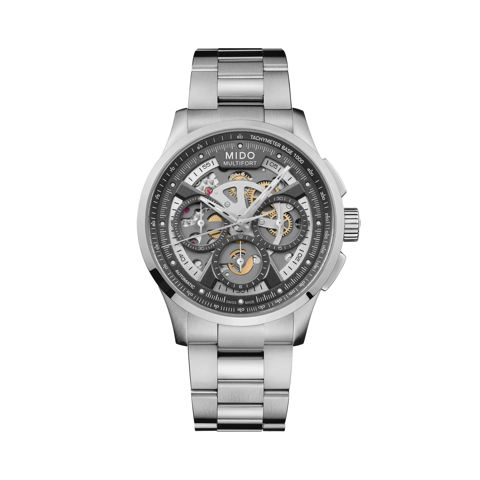 Mido Multifort Skeleton Chronograph Otomatik Antrasit M0386621106000