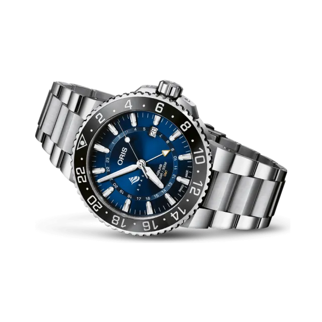 Beğenmek için çift tıkla Oris Aquis ARAS Limited Edition Otomatik Mavi 0179877544115SET Görsel 1