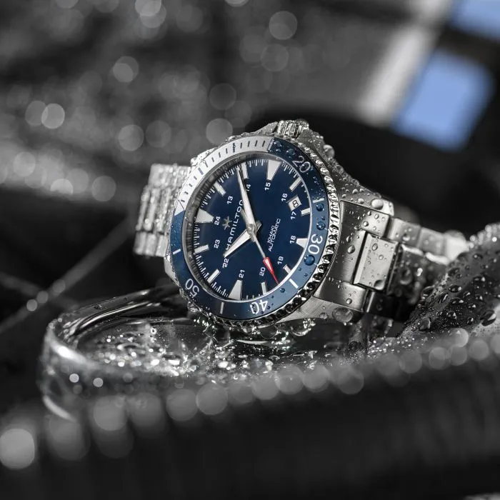 Hamilton Khaki Navy Scuba Auto Otomatik Mavi H82345141 detay görseli 1