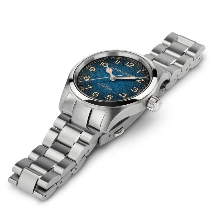 Hamilton Khaki Field Murph 38mm Otomatik Mavi H70405140 detay görseli 3