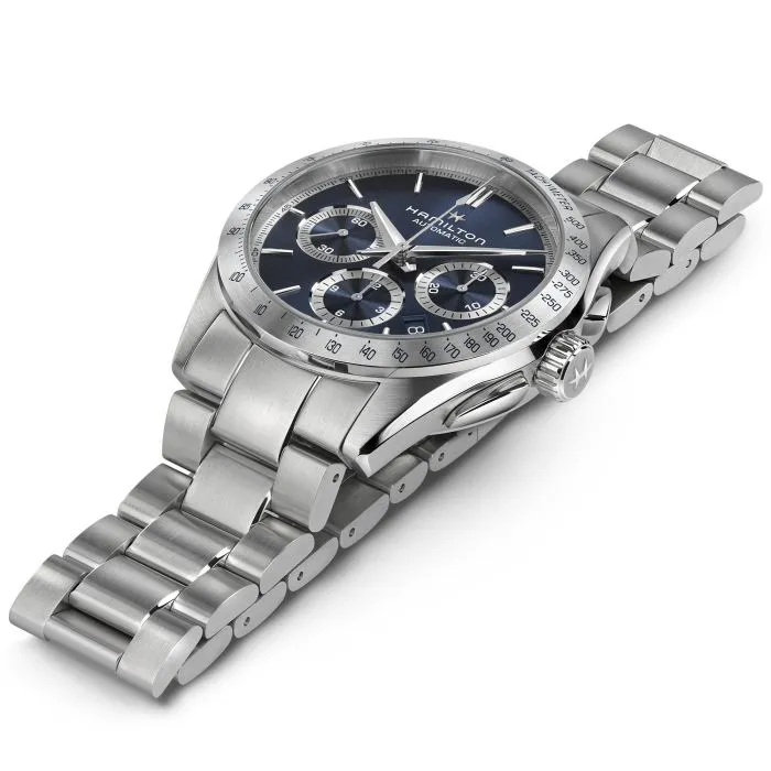 Hamilton Jazzmaster Performer Autochrono Otomatik Mavi H36616140 detay görseli 1