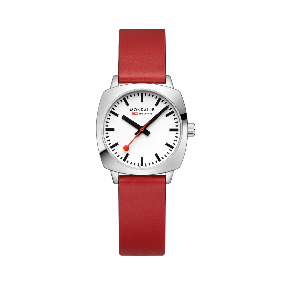 Mondaine Petite Cushion Red MSL31110LCV
