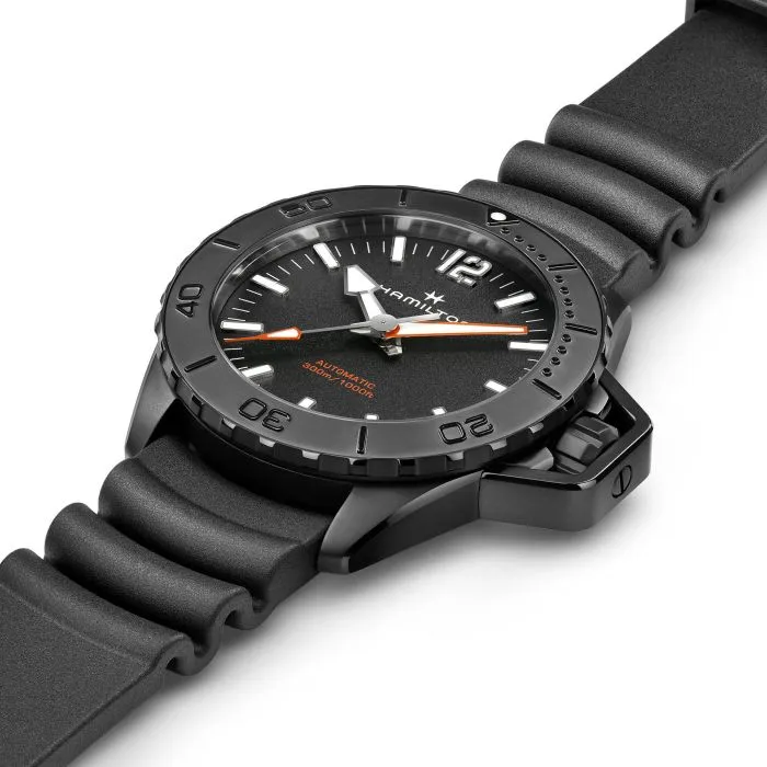 Hamilton Khaki Navy Frogman Otomatik Siyah H77855330 detay görseli 4