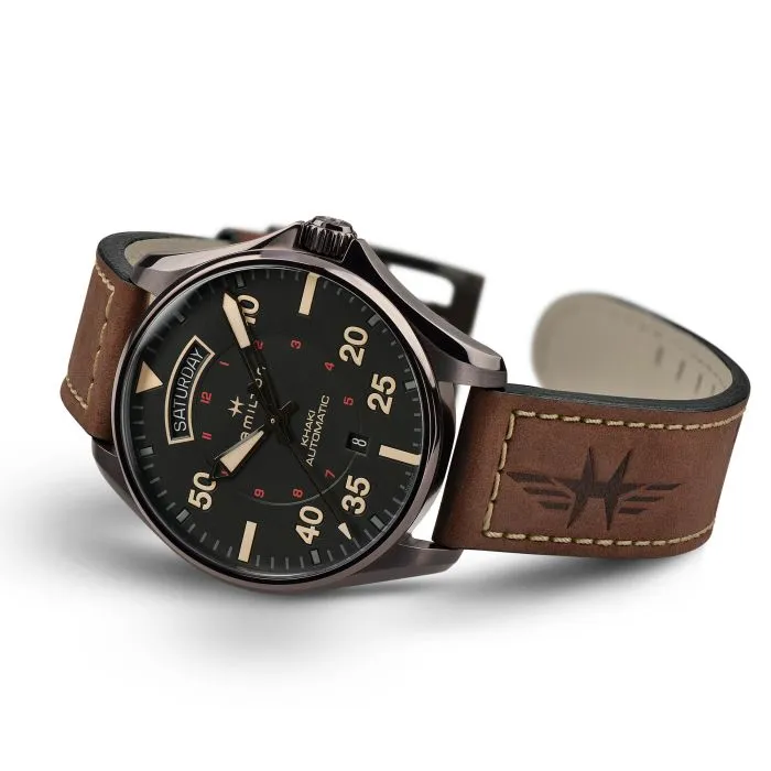 Hamilton Khaki Aviation Day Date Auto Black H64605531 detay görseli 2
