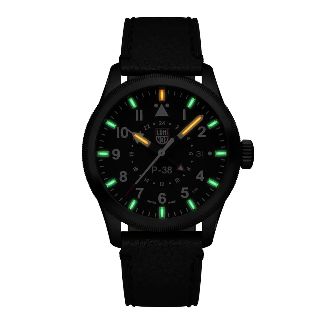 Luminox P-38 LIGHTNING 9520 Series Black Stealth XA9531 detay görseli 1