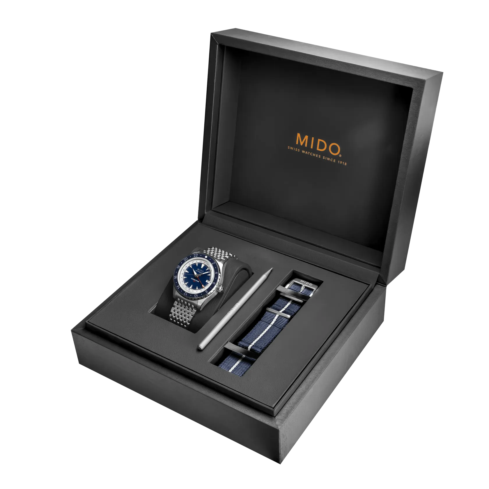 MIDO Ocean Star GMT Otomatik M0268291804100 detay görseli 4