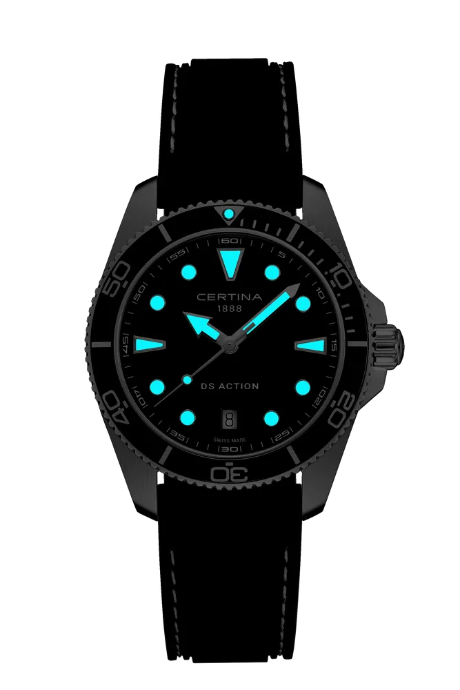 Certina DS Action 40mm Black C0484101705100 detay görseli 1