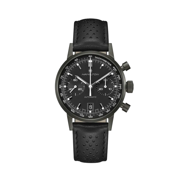 Hamilton American Classic Intra-Matic Autochrono Black Otomatik H38446730