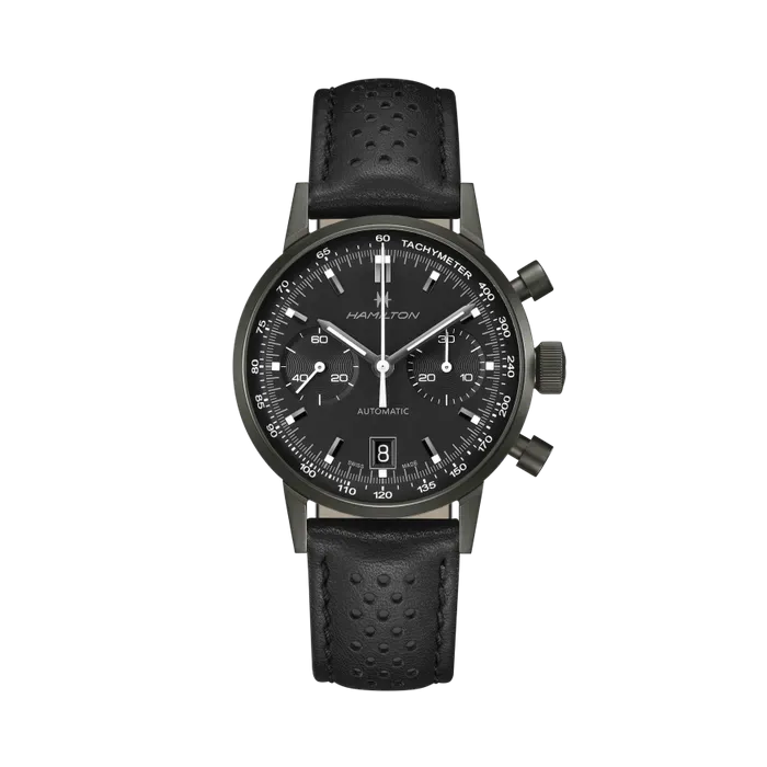 Hamilton American Classic Intra-Matic Autochrono Black Otomatik H38446730