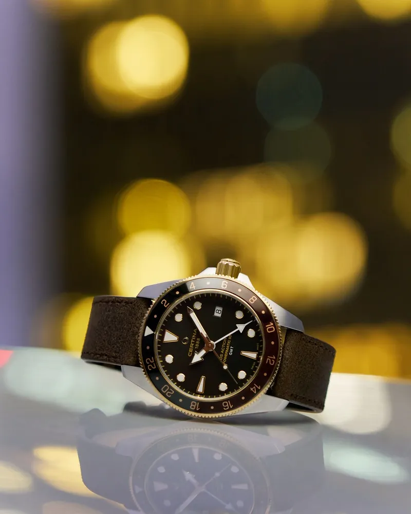 Certina DS Action GMT Powermatic 80 Otomatik Siyah C0329292605100 detay görseli 5