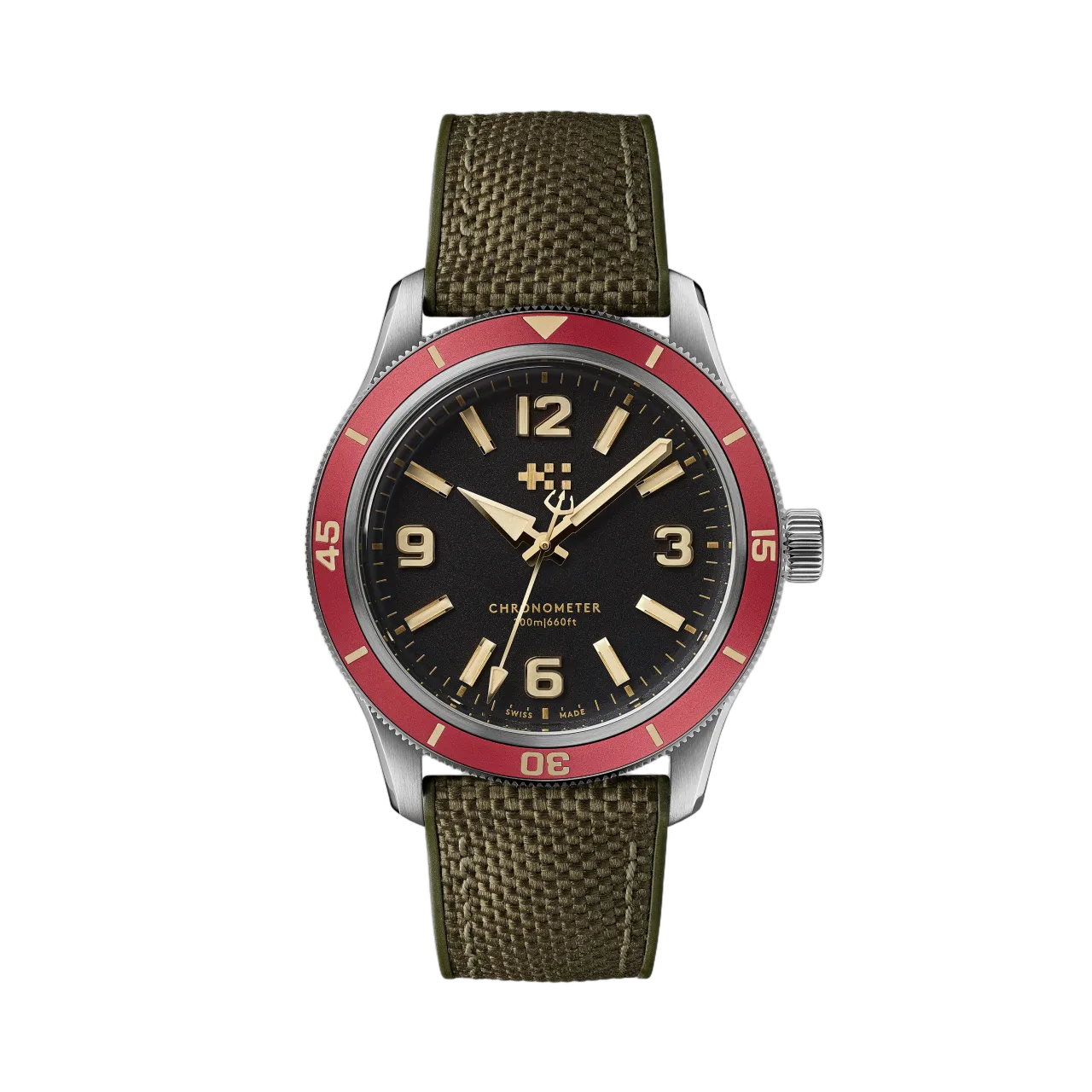 Christopher Ward C60 Trident Biscay Automatic Black/Red C6039C3H1S0RK0HV