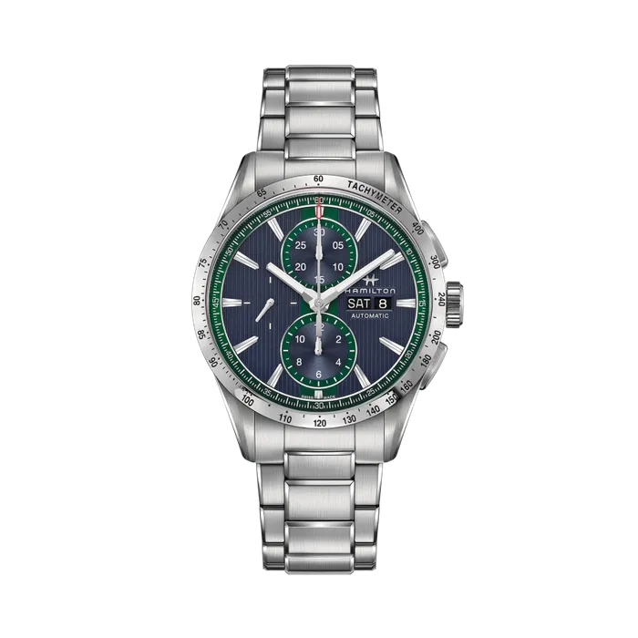 Hamilton Broadway Day Date Auto Chrono Blue H43516141