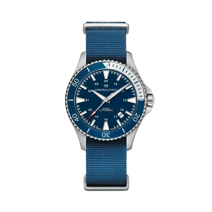 Hamilton Khaki Navy Scuba Auto Otomatik Mavi H82345941