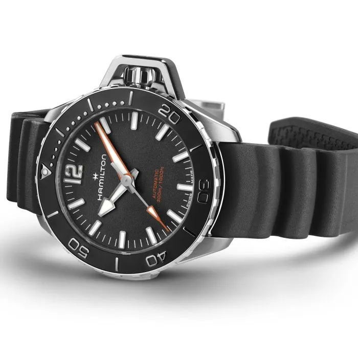 Hamilton Khaki Navy Frogman Otomatik Siyah H77455330 detay görseli 2