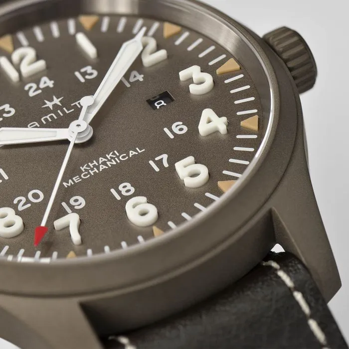 Hamilton Khaki Field Mechanical Green H69829560 detay görseli 1