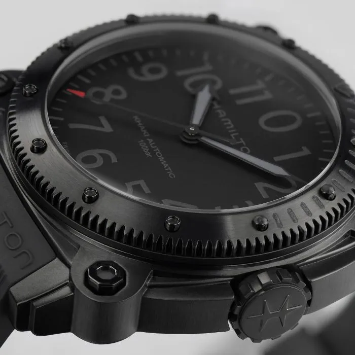 Hamilton Khaki Navy BeLOWZERO Auto Limited Edition Otomatik Siyah H78505332 detay görseli 3