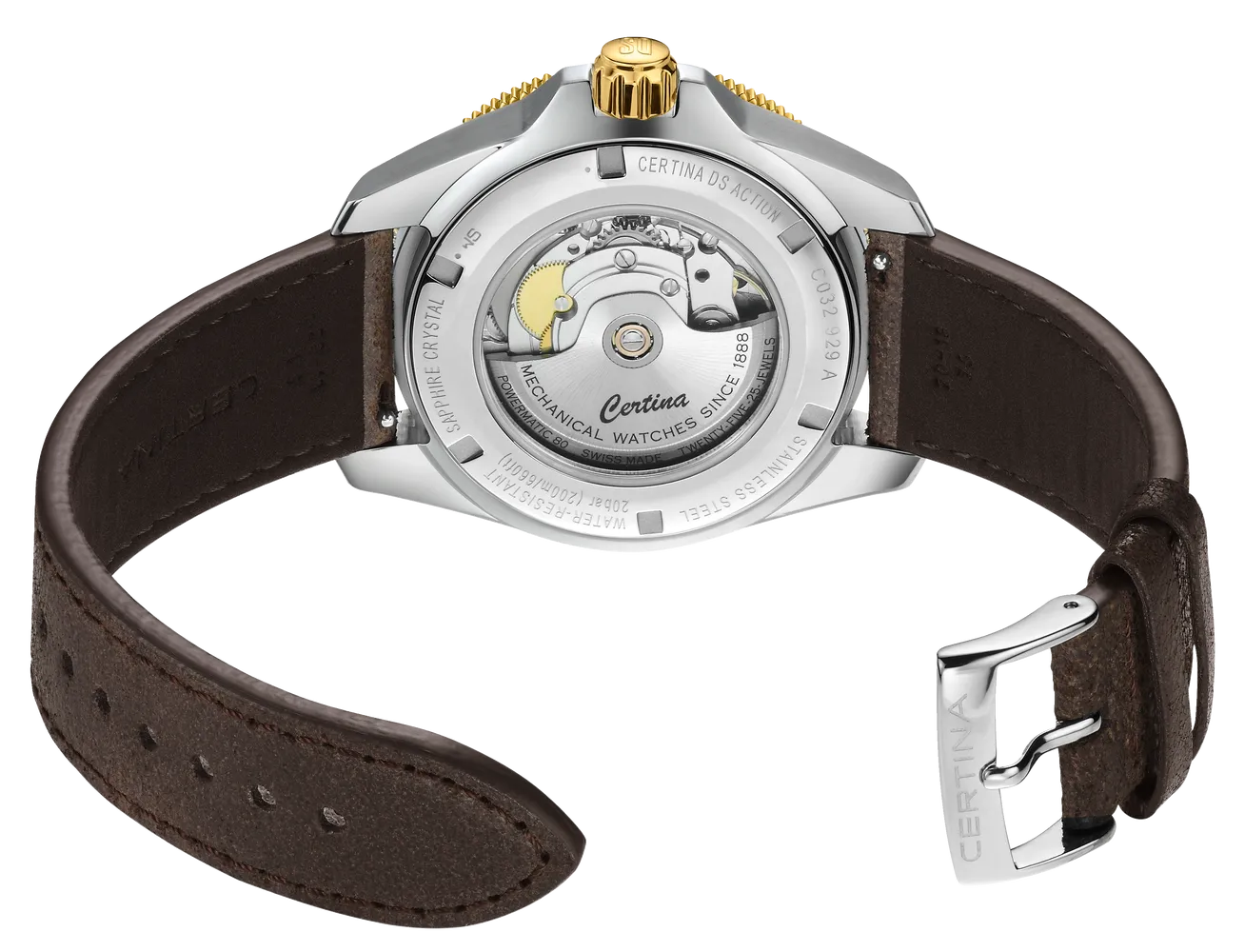 Certina DS Action GMT Powermatic 80 Otomatik Siyah C0329292605100 detay görseli 3