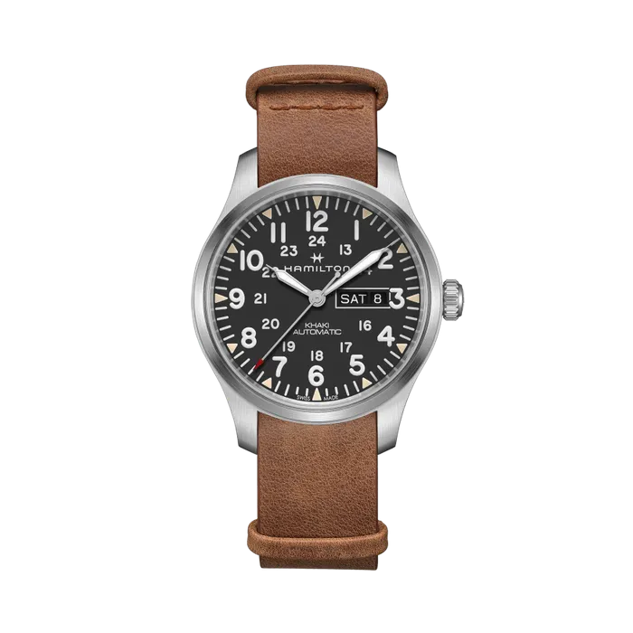 Hamilton Khaki Field Day Date Auto Otomatik Siyah H70535531