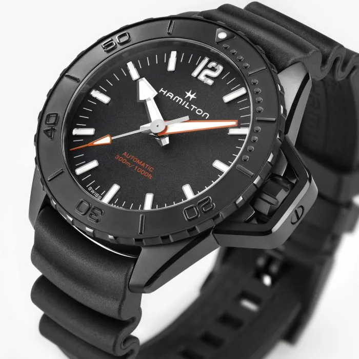 Hamilton Khaki Navy Frogman Otomatik Siyah H77855330 detay görseli 2