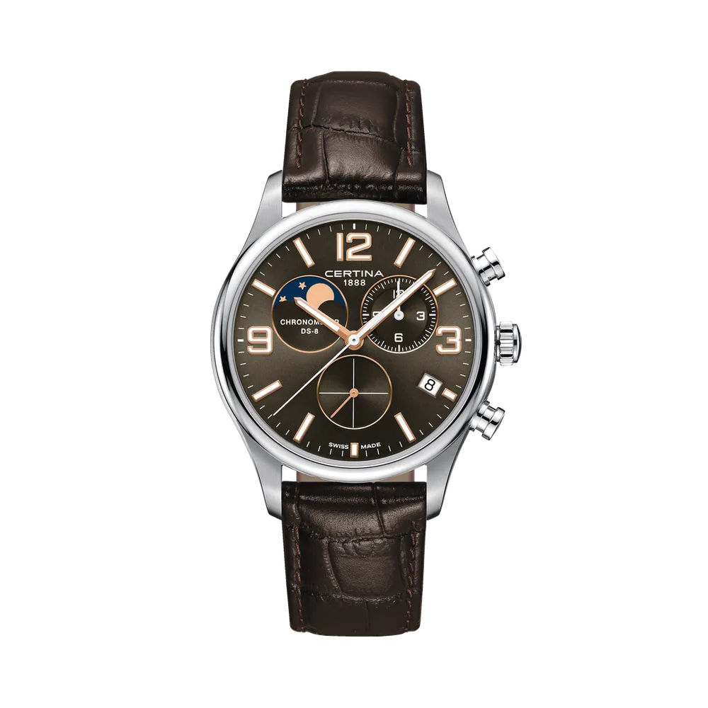 Certina DS-8 Chronograph Moon Phase Grey C0334601608700