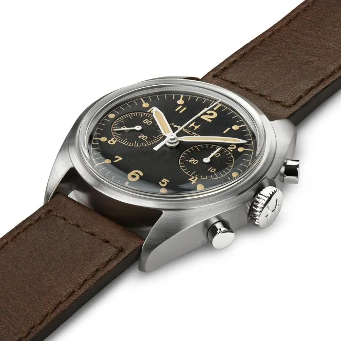 Hamilton Khaki Aviation Pilot Pioneer Mechanical Chrono Black H76409530 detay görseli 1