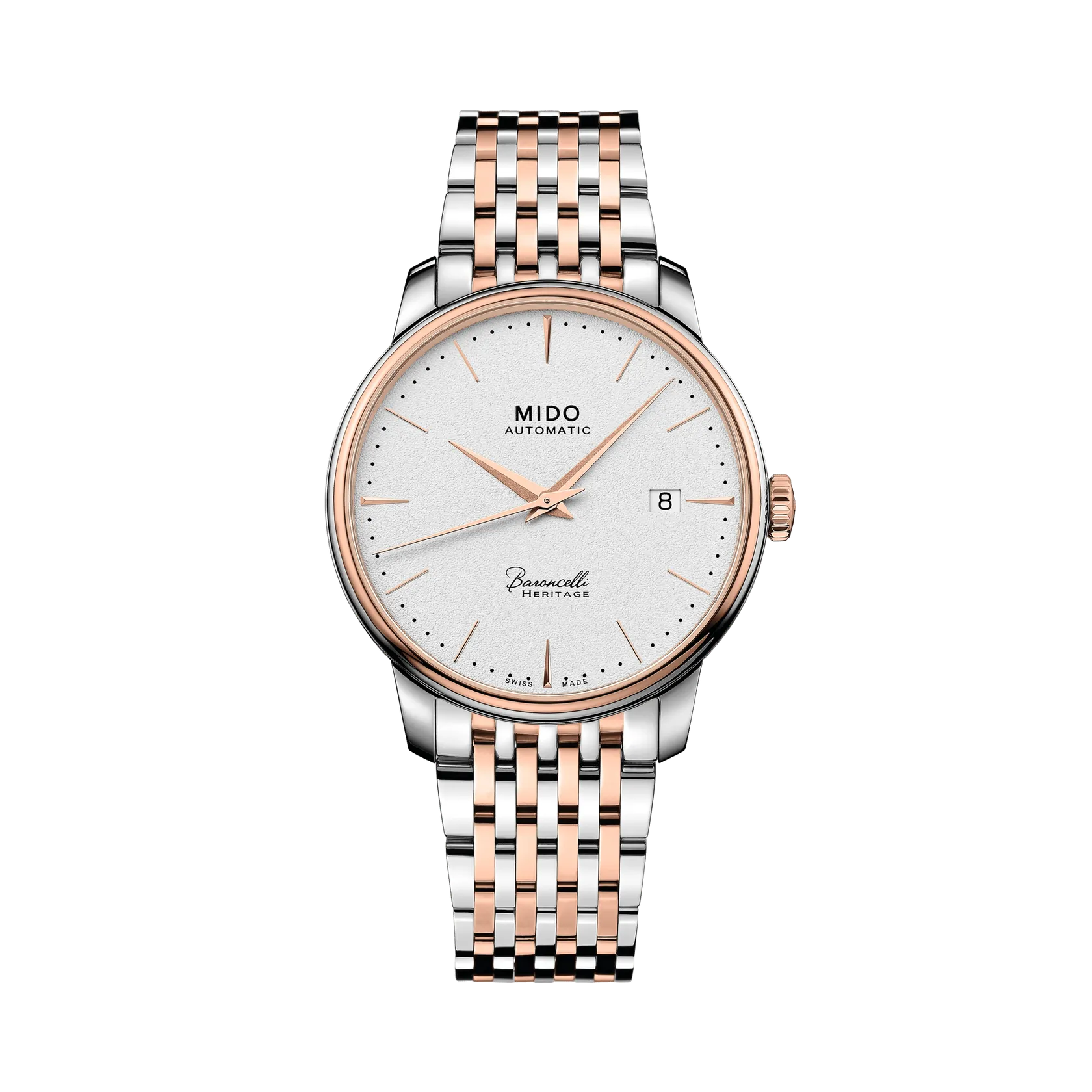 MIDO Baroncelli Heritage Otomatik Beyaz M0274072201100