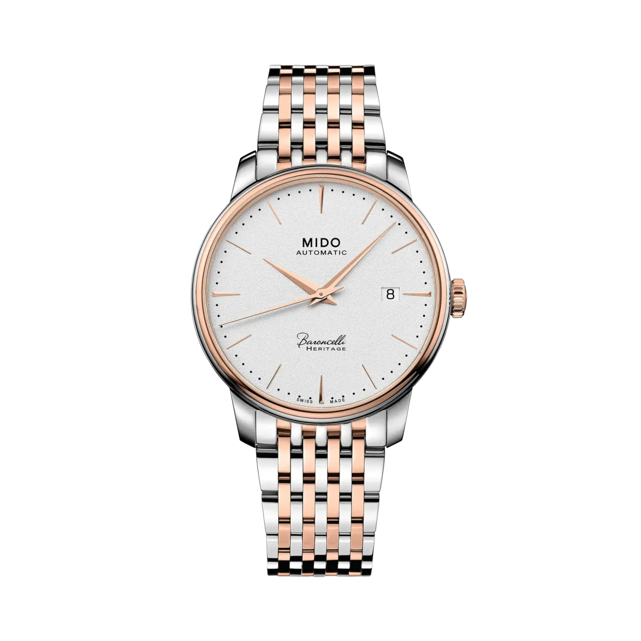 MIDO Baroncelli Heritage Otomatik Beyaz M0274072201100