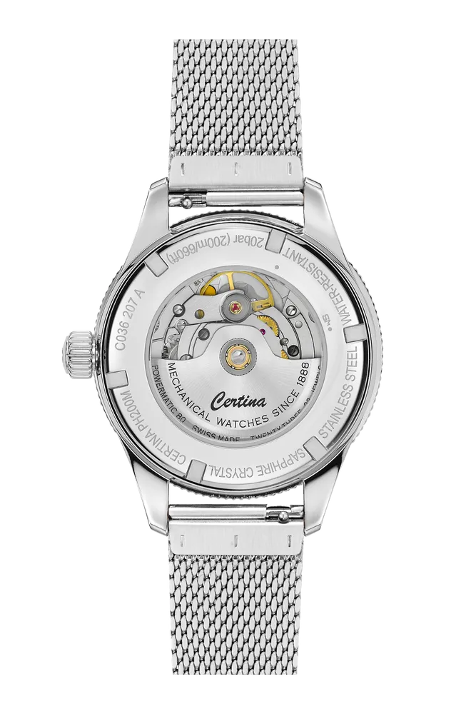 Certina DS PH200M 39mm Powermatic 80 Otomatik Kahverengi C0362071129600 detay görseli 2