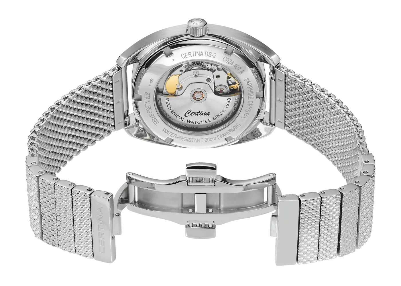 Certina DS-2 Otomatik Siyah C0244071105100 detay görseli 3