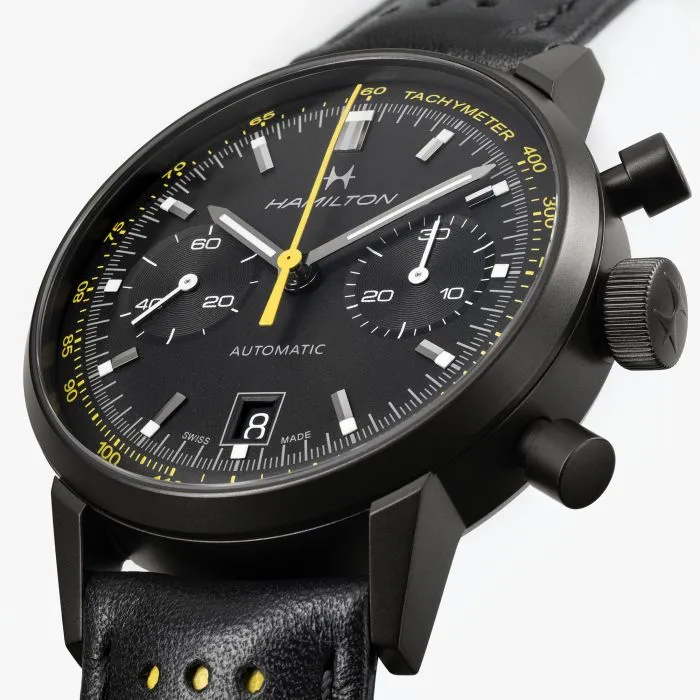 Hamilton American Classic Intra-Matic Autochrono Siyah H38446731 detay görseli 5