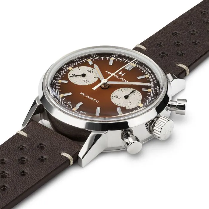 Hamilton American Classic Intra-Matic Chronograph H Kahverengi H38429591 detay görseli 3